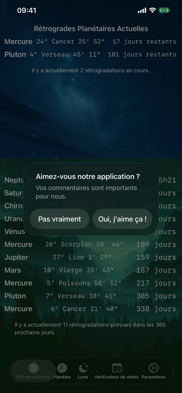Voyez chaque rétrogradation en cours et à venir d'un coup d'œil.