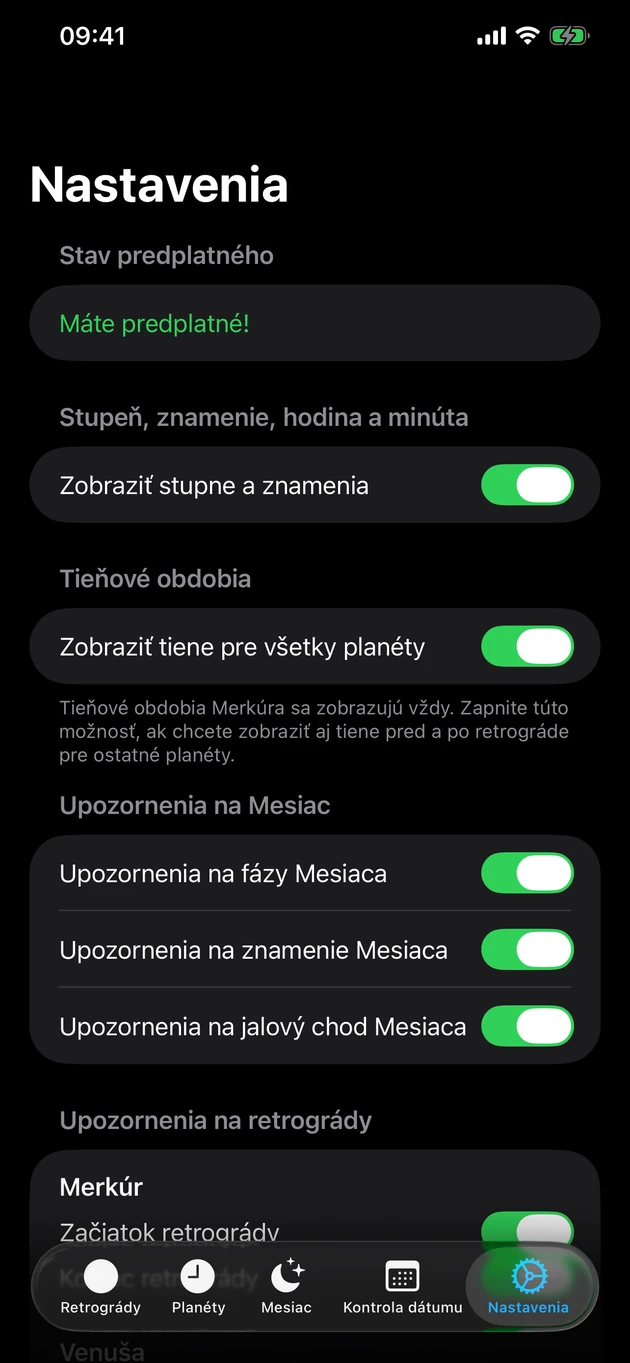 Zistite, keď retrográd začne alebo skončí — a pri zmenách Mesiaca.